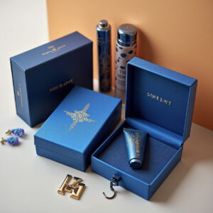 Custom Blue Foil Boxes
