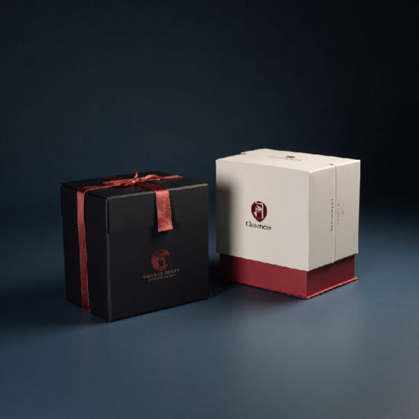 Custom Red Foil Boxes
